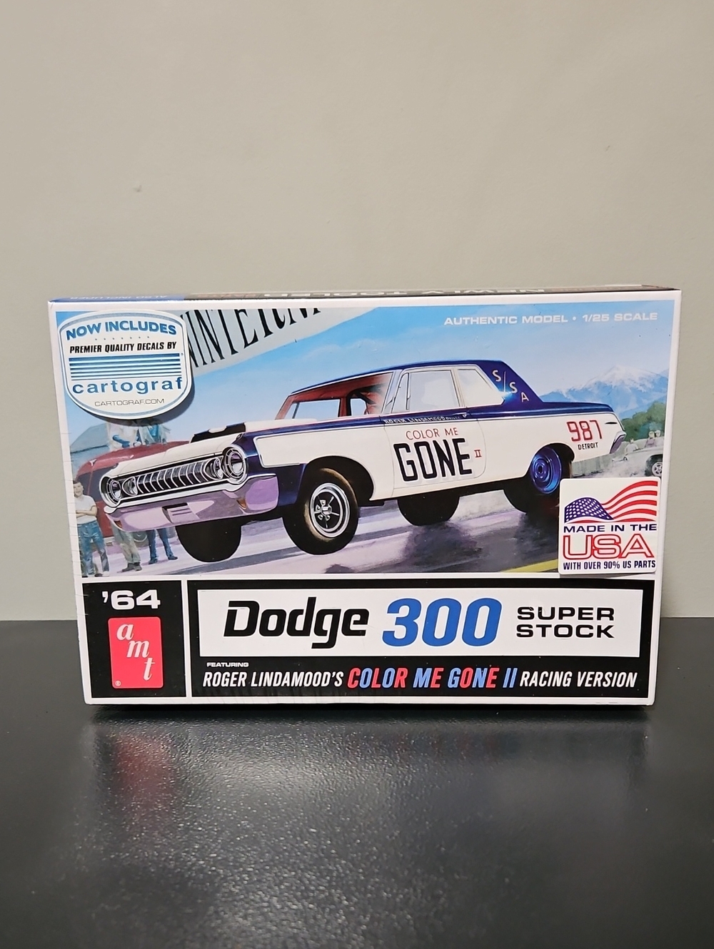 1964 Dodge 300 Super Stock Plastic Model Kit By Amt